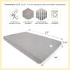 imageBurts Bees Baby Essential Organic Cotton Fitted Crib Sheet Breathable for Boy Girl Standard Crib ampamp Toddler MattressesHeather Grey
