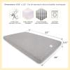 imageBurts Bees Baby Essential Organic Cotton Fitted Crib Sheet Breathable for Boy Girl Standard Crib ampamp Toddler MattressesSoft Lavender