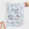 imageBurts Bees Baby Infant Reversible Blankets 100 Organic Cotton GOTS Certified  Storybook Bear Prints with Quilting Pattern Soft Nursery Blanket with 100 Polyester Fill for Size 30 x 40 Inch