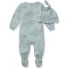imageBurts Bees Baby Jumpsuit 100 Organic Cotton Onepiece Outfit Coverall With HatBlue Birds of a Feather