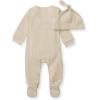 imageBurts Bees Baby Jumpsuit 100 Organic Cotton Onepiece Outfit Coverall With HatFossil Sweet Rib