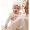 imageBurts Bees Baby Unisex Baby Jumpsuit Set 100 Organic Cotton 3Piece Gift Outfit Coverall with Matching Hat and BibPink 3pc Set