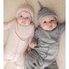 imageBurts Bees Baby Unisex Baby Jumpsuit Set 100 Organic Cotton 3Piece Gift Outfit Coverall with Matching Hat and BibPink 3pc Set