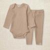 imageBurts Bees Baby Unisex Bodysuit and Pant Set 100 Organic CottonCremini