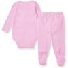 imageBurts Bees Baby Unisex Bodysuit and Pant Set 100 Organic CottonCrocus