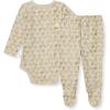 imageBurts Bees Baby Unisex Bodysuit and Pant Set 100 Organic CottonHint of Green