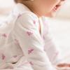 imageBurts Bees Baby Unisex Bodysuit and Pant Set 100 Organic CottonPink Micro Bee