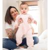 imageBurts Bees Baby babygirls Jumpsuit 100 Organic Cotton Onepiece Long Sleeve Quilted Outfit CoverallBlossom Quilted