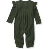 imageBurts Bees Baby babygirls Jumpsuit 100 Organic Cotton Onepiece Long Sleeve Quilted Outfit CoverallDark Jade Thermal