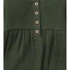 imageBurts Bees Baby babygirls Jumpsuit 100 Organic Cotton Onepiece Long Sleeve Quilted Outfit CoverallDark Jade Thermal