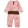 imageBurts Bees Baby babygirls Jumpsuit 100 Organic Cotton Onepiece Long Sleeve Ruffle Outfit CoverallHorse Love