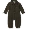 imageBurts Bees Baby Baby Boys Jumpsuit 100 Organic Cotton Onepiece Long Sleeve Button Down CoverallShadow Button Down