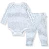 Blue Slub Stripe
