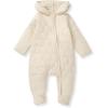 imageBurts Bees Baby babygirls Infant Bunting Jumpsuit 100 Organic Cotton Onepiece Long Sleeve Outfit CoverallOat Quilted Bunting