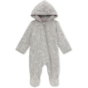 imageBurts Bees Baby Boys 100 Organic OnePiece Long Sleeve CoverallStarry Stags Bunting