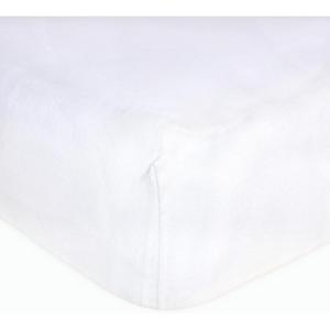 imageBurts Bees Baby Essential Organic Cotton Fitted Crib Sheet Breathable for Boy Girl Standard Crib ampamp Toddler MattressesCloud White