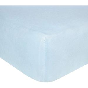imageBurts Bees Baby Essential Organic Cotton Fitted Crib Sheet Breathable for Boy Girl Standard Crib ampamp Toddler MattressesSky