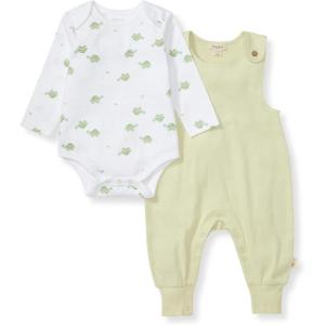 imageBurts Bees Baby Unisex Baby 100 Organic Cotton Jumpsuit and Bodysuit SetGreen Tortoise