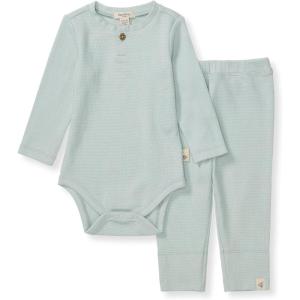 imageBurts Bees Baby Unisex Bodysuit and Pant Set 100 Organic CottonCloud Thermal