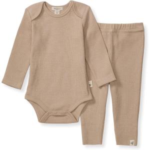 imageBurts Bees Baby Unisex Bodysuit and Pant Set 100 Organic CottonCremini