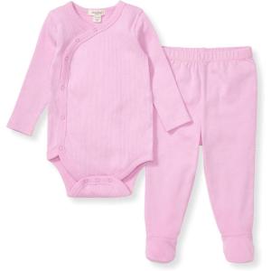 imageBurts Bees Baby Unisex Bodysuit and Pant Set 100 Organic CottonCrocus