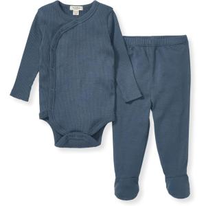 imageBurts Bees Baby Unisex Bodysuit and Pant Set 100 Organic CottonUnderwater Blue
