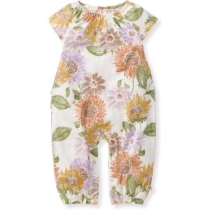 imageBurts Bees Baby babygirls Jumpsuit 100 Organic Cotton Onepiece Sleeveless Outfit CoverallSweet Sunflowers