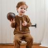 imageBurts Bees Baby Baby Boys Shirt and Pant Set Top ampamp Bottom Outfit BundleAcid Wash Football