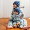 imageBurts Bees Baby Baby Boys Shirt and Pant Set Top ampamp Bottom Outfit BundleSeamed Mountain Blue