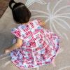 imageBurts Bees Baby Baby Girls Dress Infant ampamp Toddler Short ampamp LongSleeve 100 Organic CottonMagestic Flags