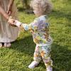 imageBurts Bees Baby Baby Girls Long Sleeve Top and Pant Set 100 Organic CottonFoliage Floral