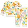 imageBurts Bees Baby Baby Girls Long Sleeve Top and Pant Set 100 Organic CottonFoliage Floral