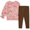 imageBurts Bees Baby Baby Girls Long Sleeve Top and Pant Set 100 Organic CottonHorse Love Set