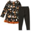 imageBurts Bees Baby Baby Girls Long Sleeve Top and Pant Set 100 Organic CottonMoonlight Fright