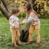 imageBurts Bees Baby Baby Girls Long Sleeve Top and Pant Set 100 Organic CottonMountain Floral