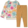 imageBurts Bees Baby Baby Girls Long Sleeve Top and Pant Set 100 Organic CottonMountain Floral