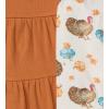 imageBurts Bees Baby Baby Girls Long Sleeve Top and Pant Set 100 Organic CottonTurkey Time Set