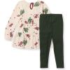 imageBurts Bees Baby Baby Girls Long Sleeve Top and Pant Set 100 Organic CottonWinter Berries