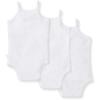 imageBurts Bees Baby Girls OnePiece Organic Cotton Camisole Bodysuits 3PackCloud White Camis
