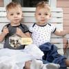 imageBurts Bees Baby Unisex Organic Cotton Short and Long Sleeve Bodysuits 5PackBlueberry Prints