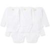 imageBurts Bees Baby Unisex Organic Cotton Short and Long Sleeve Bodysuits 5PackCloud Long Sleeve
