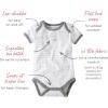 imageBurts Bees Baby Unisex Organic Cotton Short and Long Sleeve Bodysuits 5PackSunshine Prints