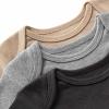 imageBurts Bees Baby Unisex Short Sleeve Organic Cotton Bodysuits 3PackAsh