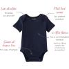 imageBurts Bees Baby Unisex Short Sleeve Organic Cotton Bodysuits 3PackMidnight
