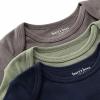 imageBurts Bees Baby Unisex Short Sleeve Organic Cotton Bodysuits 3PackMidnight