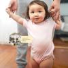 imageBurts Bees Baby Unisex Short Sleeve Organic Cotton Bodysuits 3PackTossed Tulips