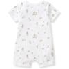 imageBurts Bees Baby babyboys Short Sleeve Rompers 100 Organic Cotton Onepiece Coverall and Layette SetDesert Life