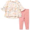 imageBurts Bees Baby Baby Girls Long Sleeve Top and Pant Set 100 Organic CottonMontana Meadow