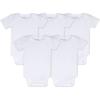 imageBurts Bees Baby Unisex Organic Cotton Short and Long Sleeve Bodysuits 5PackCloud Short Sleeve