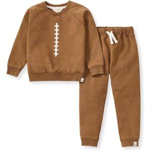 imageBurts Bees Baby Baby Boys Shirt and Pant Set Top ampamp Bottom Outfit BundleAcid Wash Football